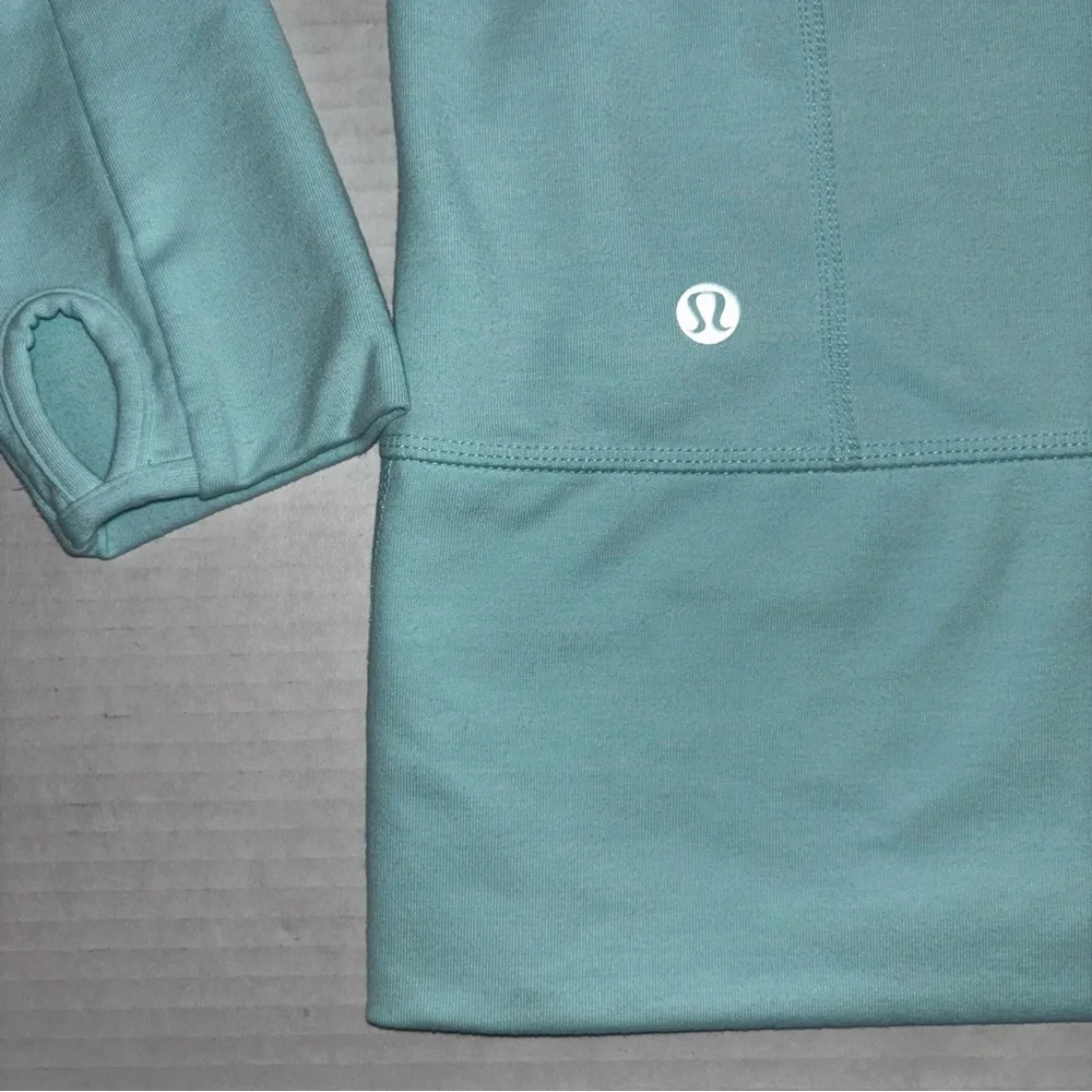 Lululemon Heathered‎ Aquamarine Discover Stripe In Stride Jacket Omega Women’s 8